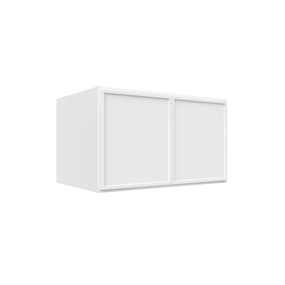 Slim Shaker Oatmeal - 36 Inch Deep Double Door Wall Cabinet - 36" Width x 21" Height x 24" Depth