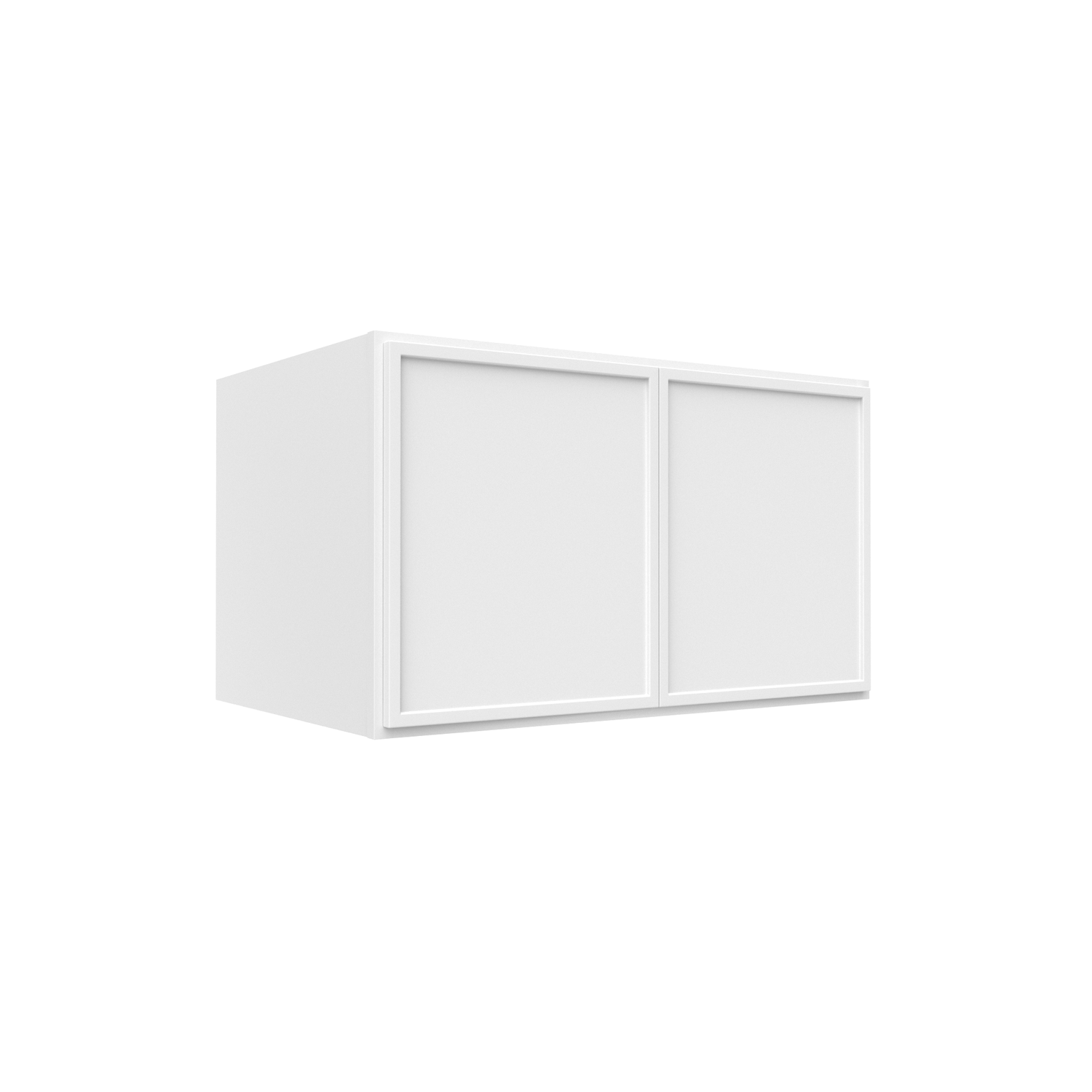 Slim Shaker Oatmeal - 36 Inch Deep Double Door Wall Cabinet - 36" Width x 21" Height x 24" Depth