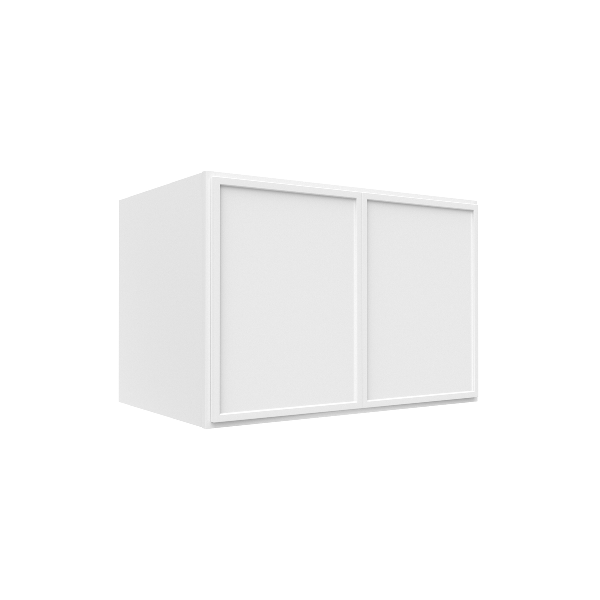Slim Shaker Oatmeal - 36 Inch Deep Double Door Wall Cabinet - 36" Width x 24" Height x 24" Depth