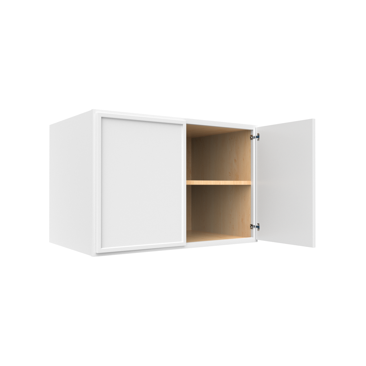 Slim Shaker Oatmeal - 36 Inch Deep Double Door Wall Cabinet - 36" Width x 24" Height x 24" Depth