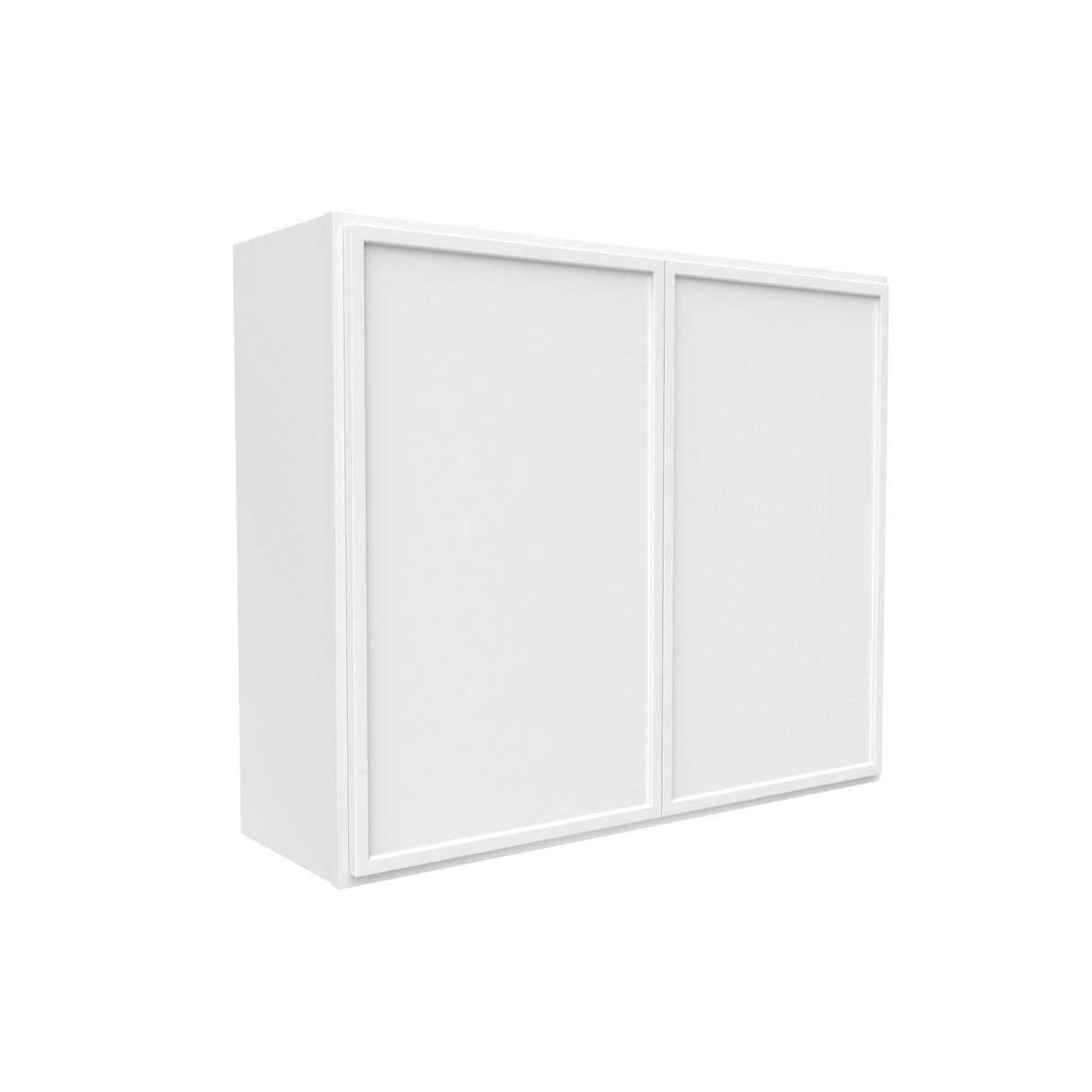 Slim Shaker Oatmeal - 36 Inch Height Double Door Wall Cabinet - 36" Width x 30" Height x 12" Depth