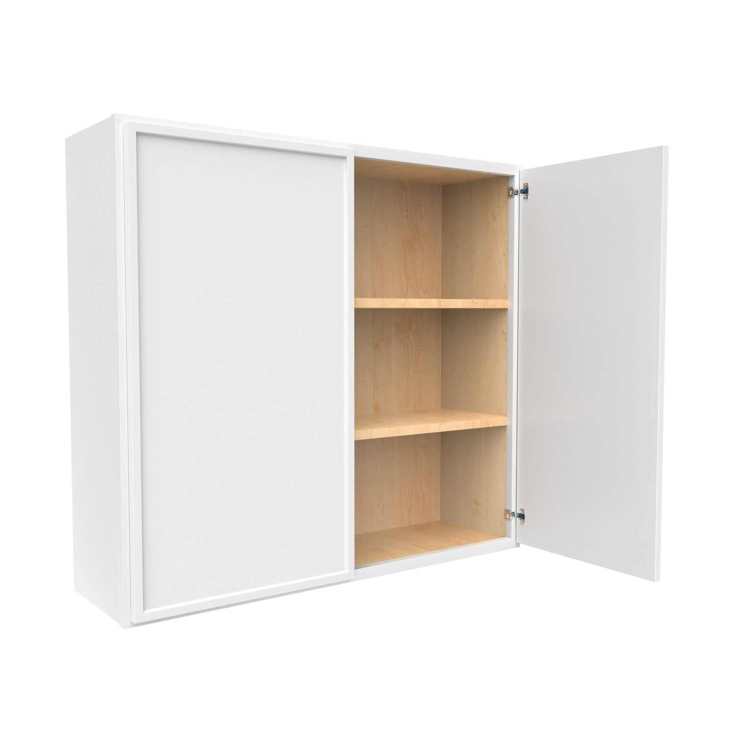Slim Shaker Oatmeal - 39 Inch Height Double Door Wall Cabinet - 39" Width x 36" Height x 12" Depth