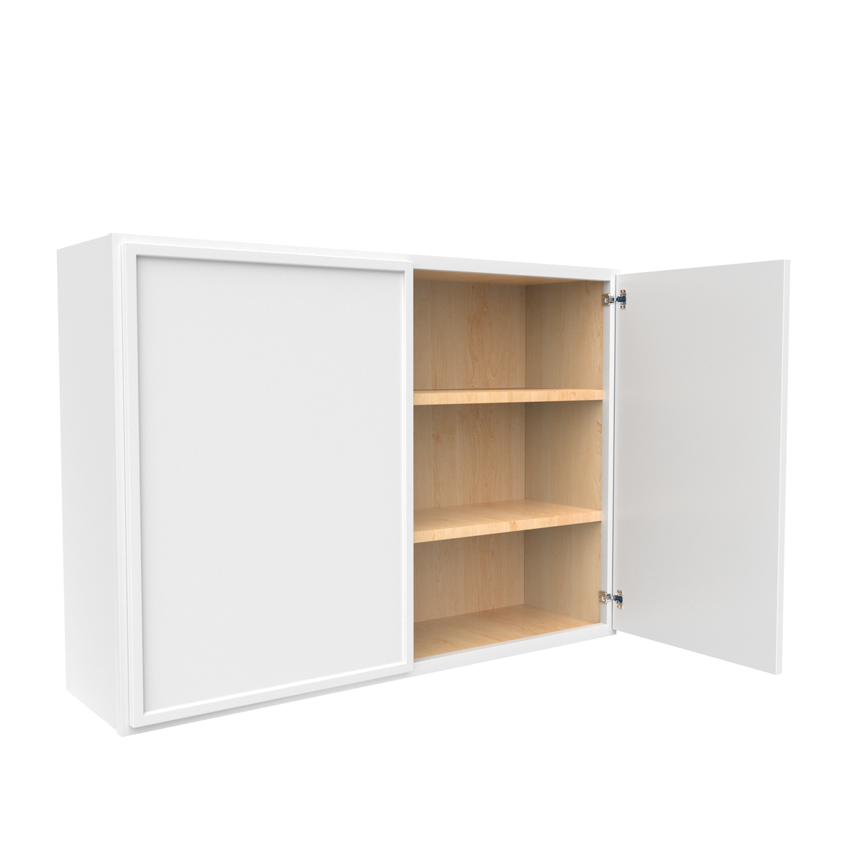Slim Shaker Oatmeal - 42 Inch Height Double Door Wall Cabinet - 42" Width x 30" Height x 12" Depth