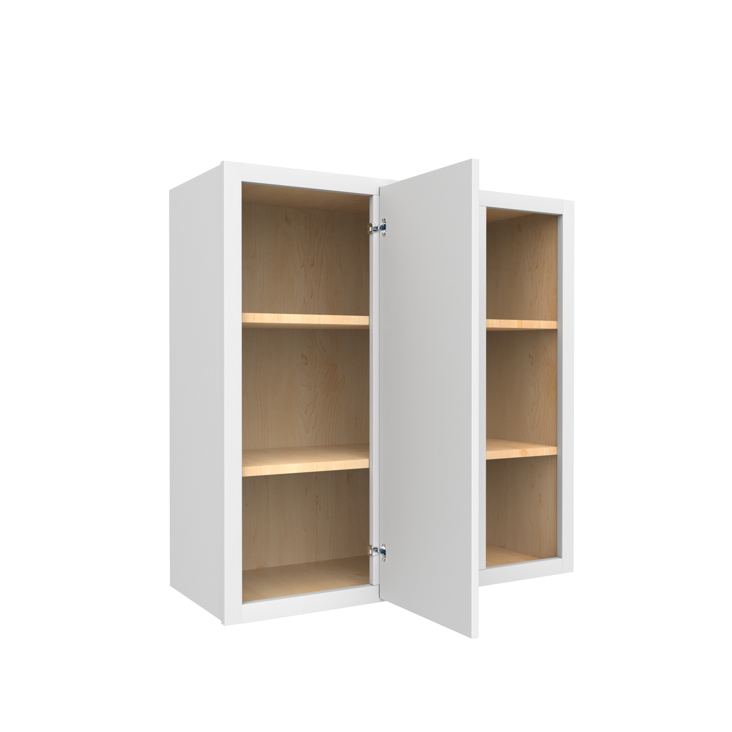 Slim Shaker Oatmeal - 30x30 Inch Wall Blind Corner Wall Cabinet - 30" Width x 30" Height x 12" Depth