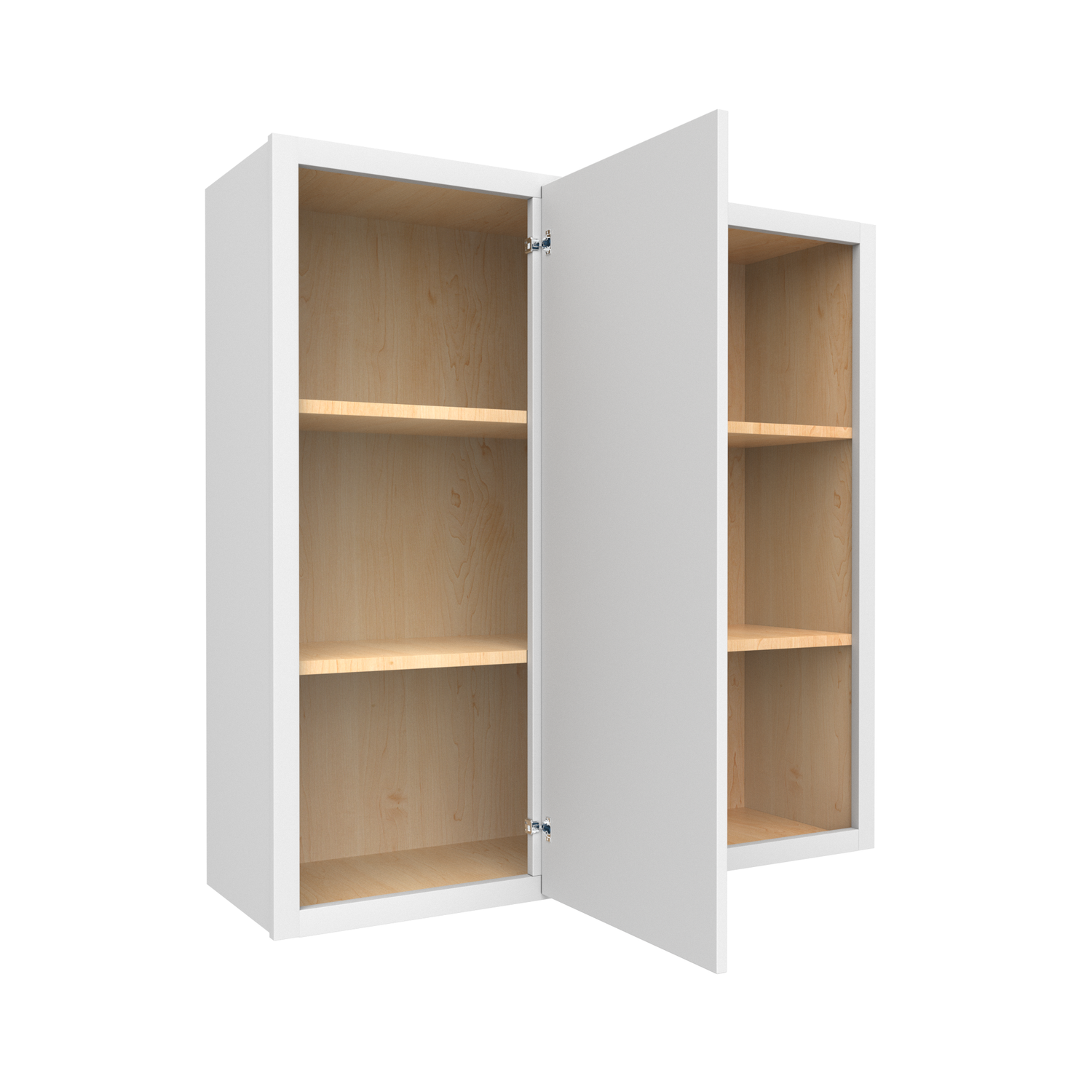 Slim Shaker Oatmeal - 36x36 Inch Wall Blind Corner Wall Cabinet - 36" Width x 36" Height x 12" Depth