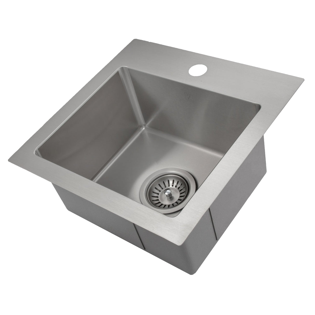 ZLINE 15 in. Donner Topmount Single Bowl Bar Kitchen Sink in Stainless Steel (STS-15)