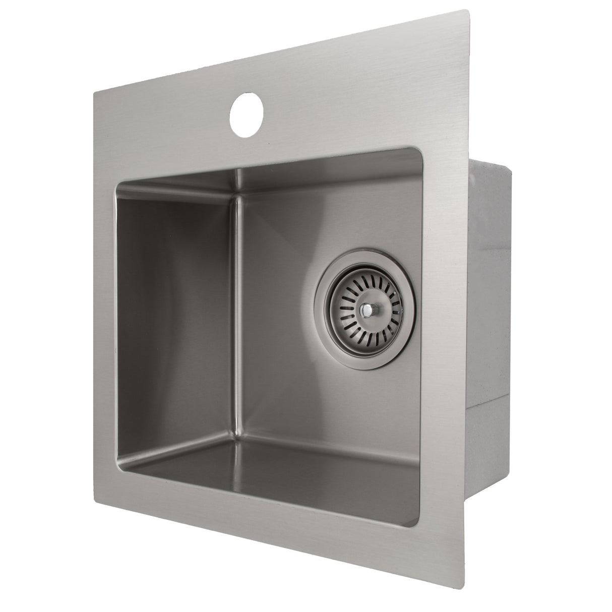 ZLINE 15 in. Donner Topmount Single Bowl Bar Kitchen Sink in Stainless Steel (STS-15)