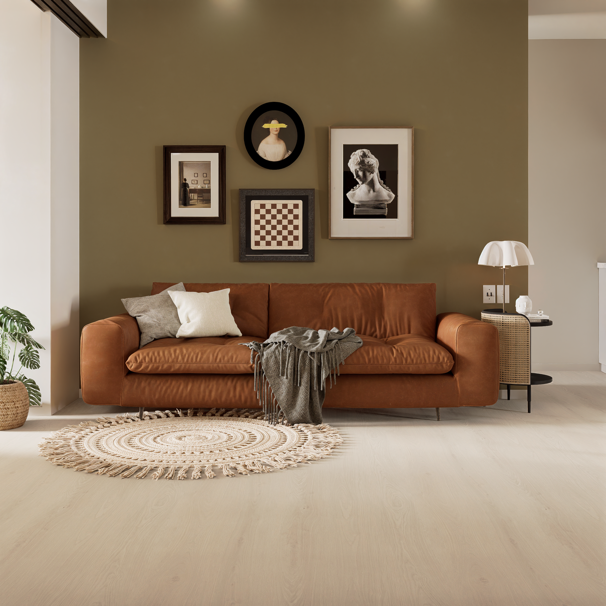 WPC Luxury Vinyl Flooring, Click Lock Floating, Marine Sheen, 9.5" x 84" x 10mm, 30 mil Wear Layer - SEASIDE SUMMIT Collection (32.41 SQ FT/ CTN)