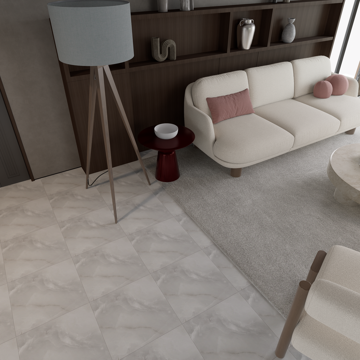13 x 13 in Lumino Onyx Matte Pressed Glazed Porcelain Tile