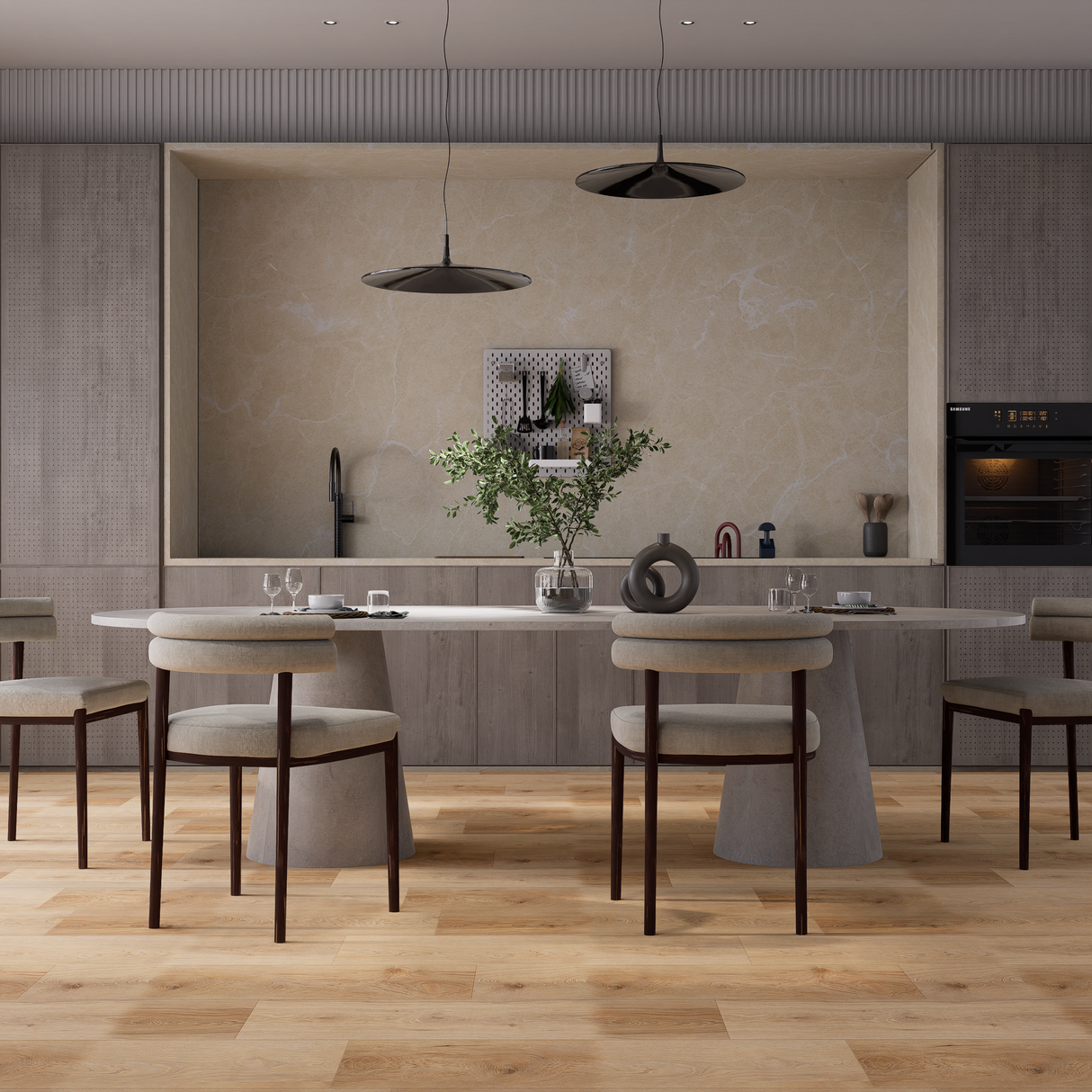 Luxury Vinyl Plank - Sun Valley With Square Edge - 4' x 7-1/4" x 2mm, 12 Mil Wear Layer - District Pro collection