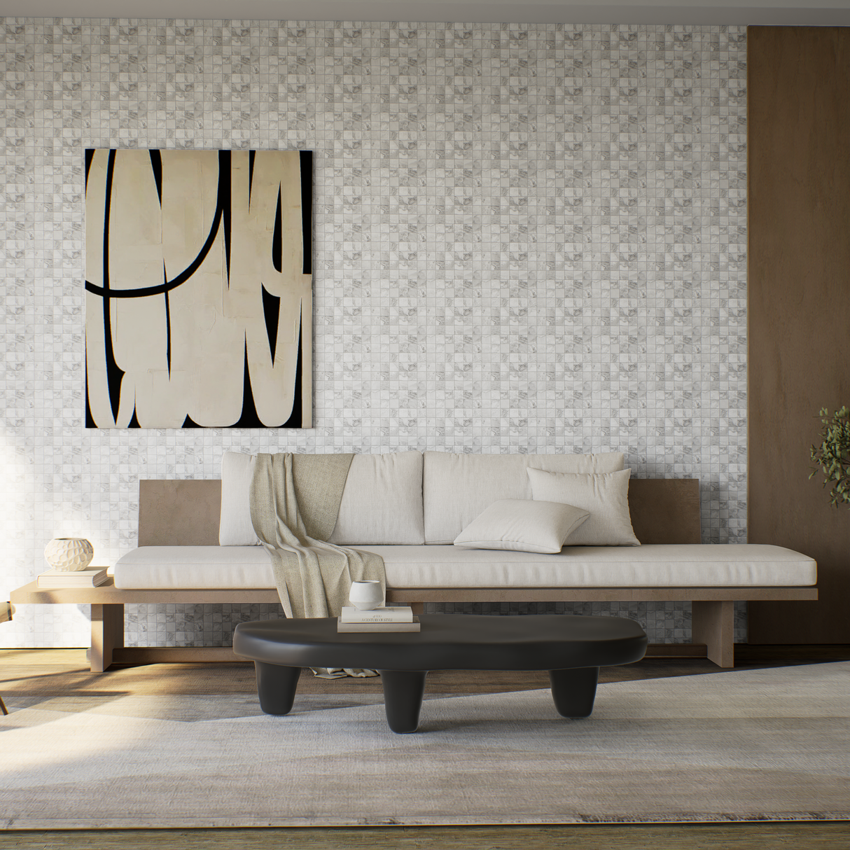 2 x 2 in Lumino Grigio Matte Glazed Porcelain Mosaic