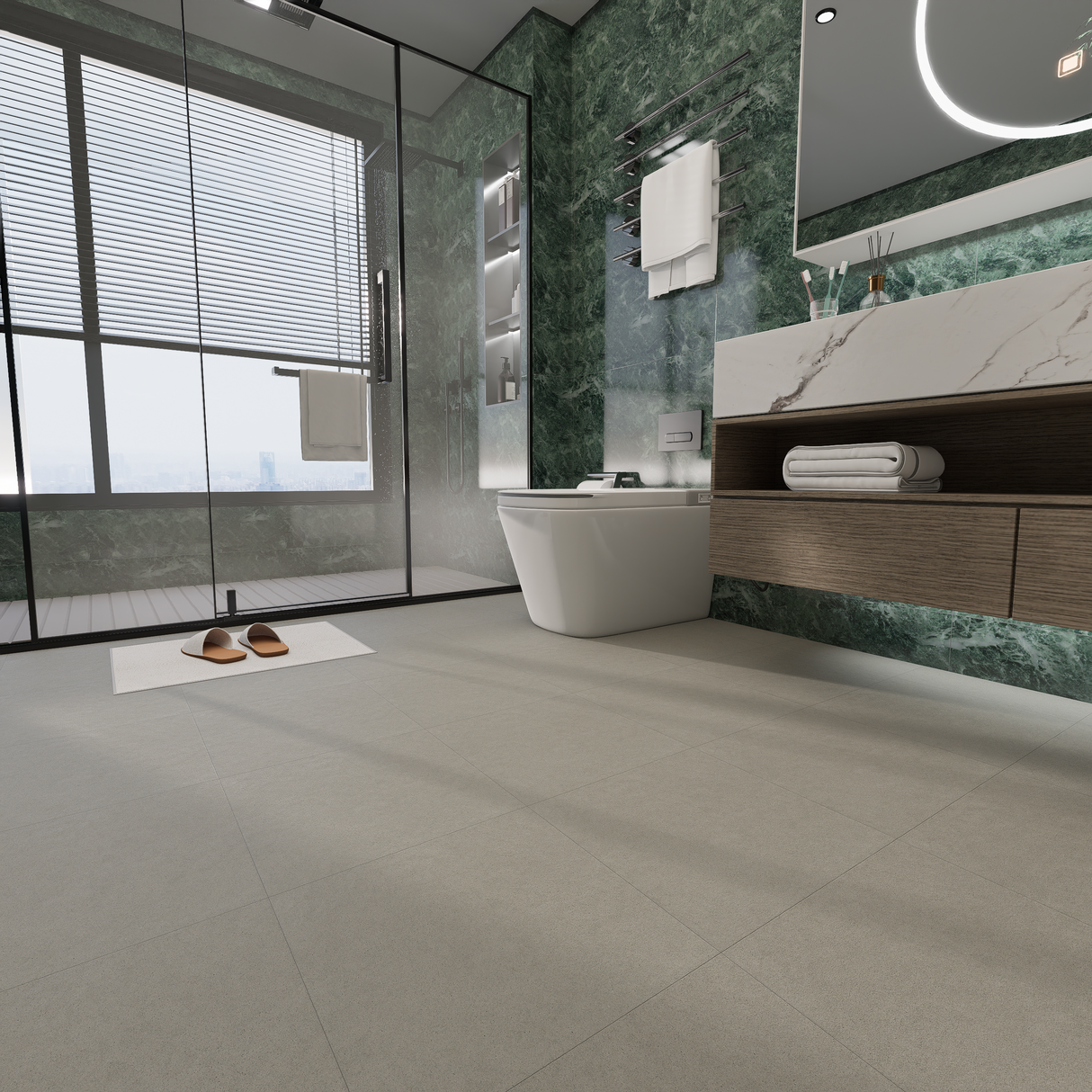 13 x 13 in Artifact Sienna Matte Pressed Glazed Porcelain Tile