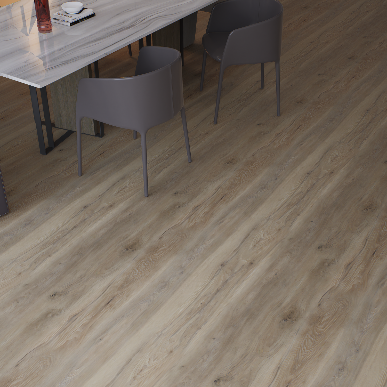 SPC Luxury Vinyl Flooring, Click Lock Floating, Palisade, 9" x 60" x 6.5mm, 20 mil Wear Layer - NATURAL ESSENCE PLUS Collection (22.88SQ FT/ CTN)