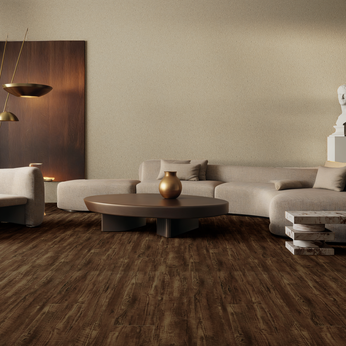 COREtec Plus 7 Plank VV024-00210 Waterproof Rigid Core, Kingswood Oak WPC Luxury Vinyl Floor Plank 7" x 48" x 8mm