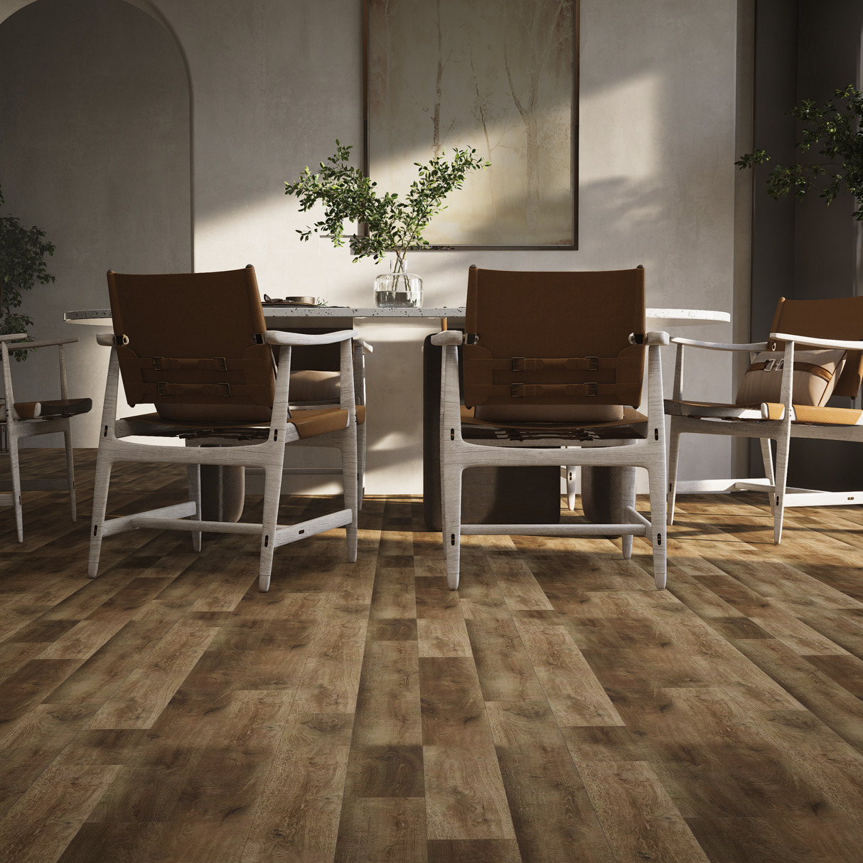 Luxury Vinyl Plank - Chandler With Square Edge - 4' x 7-1/4" x 2mm, 12 Mil Wear Layer - District Pro collection (48.33 Sq. Ft./Box)