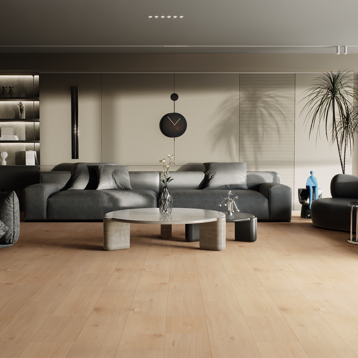 Luxury Vinyl Plank - East Aspen With Square Edge - 4' x 7-1/4" x 2mm, 12 Mil Wear Layer - District Pro collection