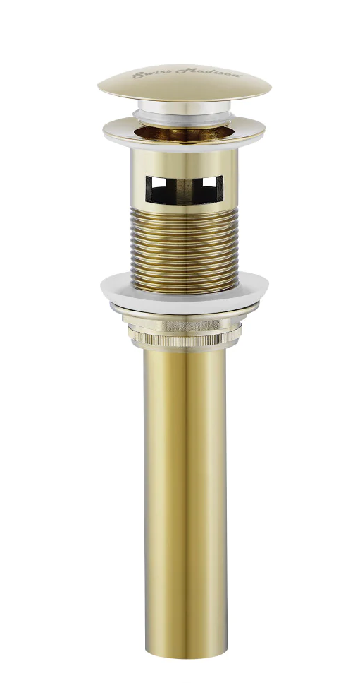 Swiss Madison Residential Pop Up Sink Drain 1.75 in Gold