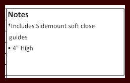 HCI - BLACK ONYX SHAKER RTA - ROLL OUT TRAYS 24" - FITS A 24"W CABINET 4"H X 21"D X 20"W - ROT24