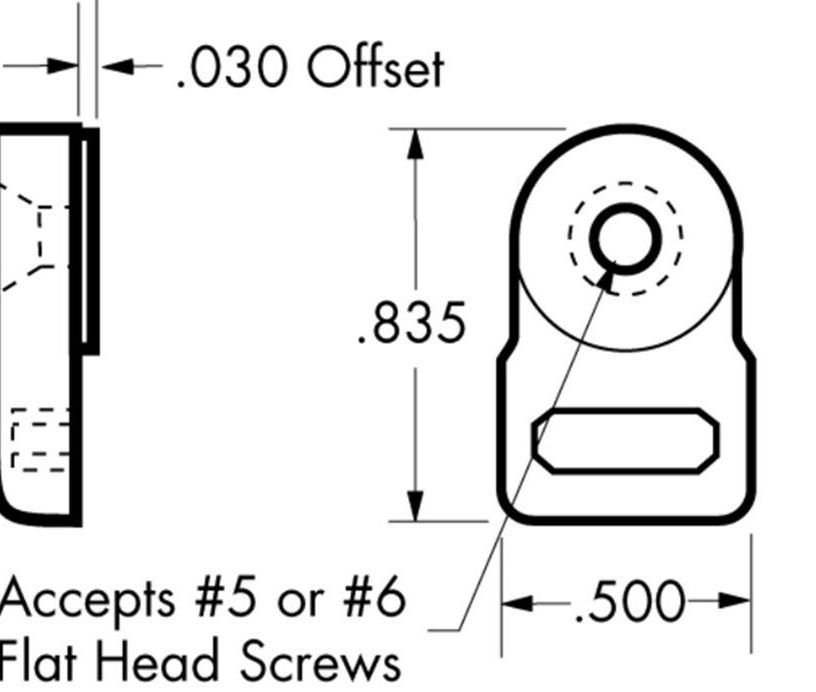 Glass Insert door retainer clip - B341 - 50 per box