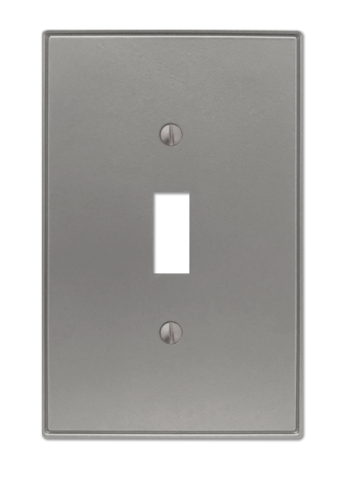 70TBN - Halle - Brushed Nickel Decorative Wall plate - Single Toggle