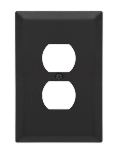463DMB-B - Oversized - Matte Black Decorative Wall plate- Socket Plate
