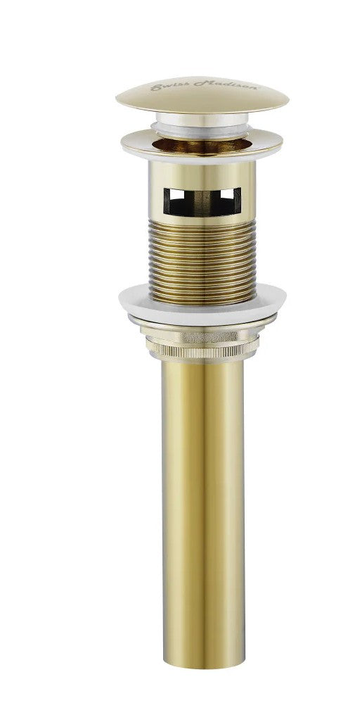 Residential Pop Up Sink Drain 1.75 in Gold - SM-PD23G