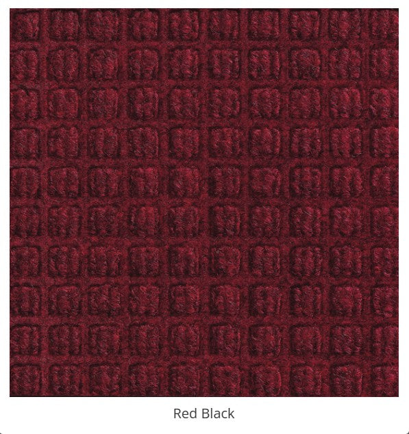 WaterGuard Classic Entrance Mat - 3' x 7' - Black - For Heavy Traffic - Gripper Backing For smooth Tile Surfaces
