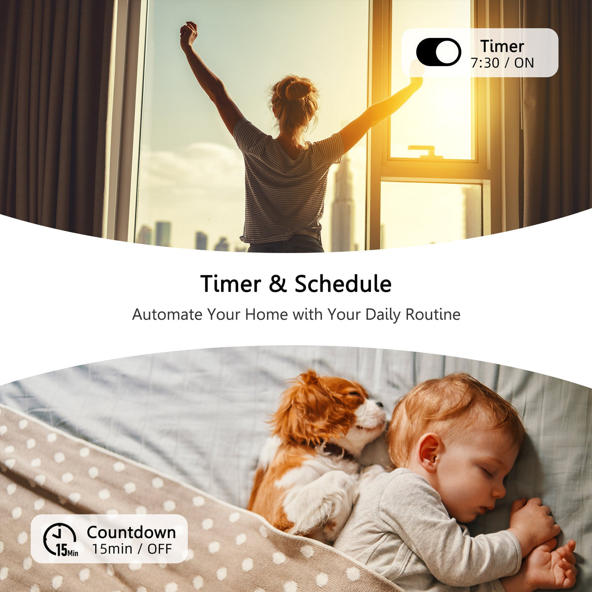 Pilot Smart Wall Switch For Ceiling Fans(1-Gang), Google Assistant, and Siri Shortcuts, Works with Amazon Alexa