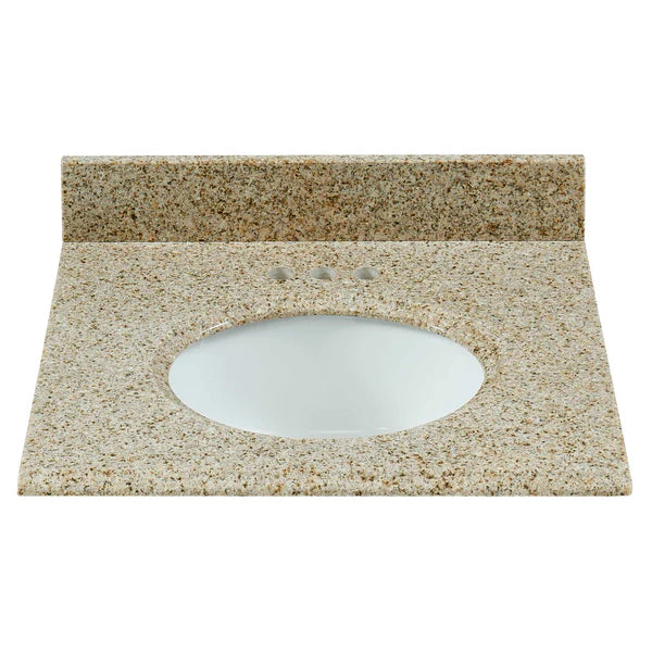 25 in x 22 in Desert Gold Granite Vanity Top