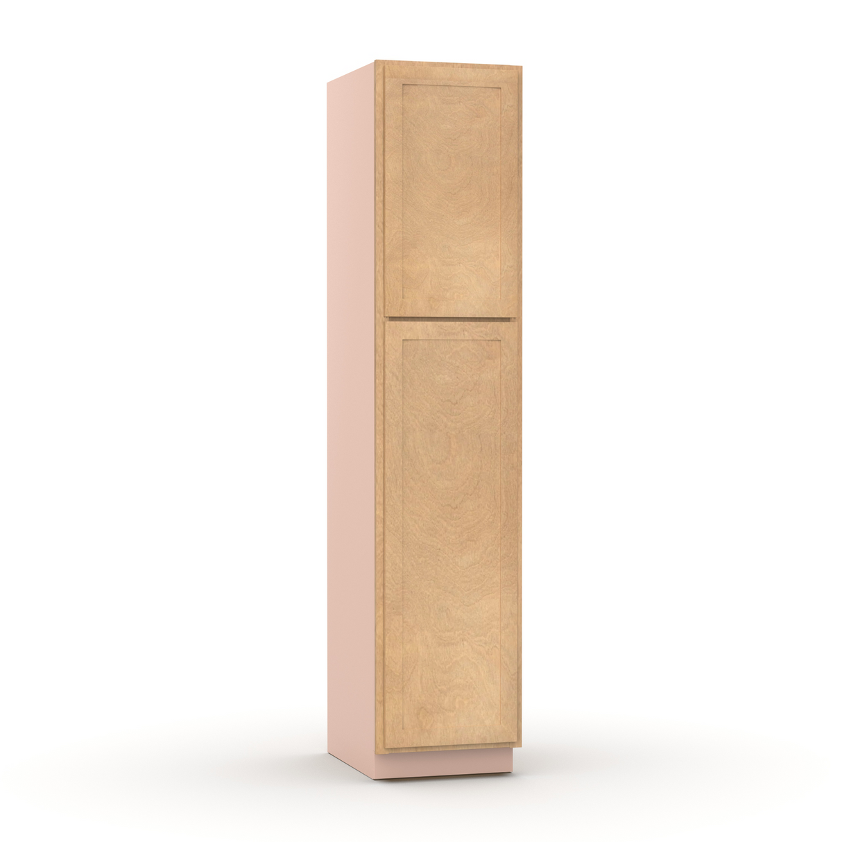 Liberty Shaker Karamel - 18 Inch Single Door Pantry Tall Cabinet - 18" Width x 84" Height x 24" Depth