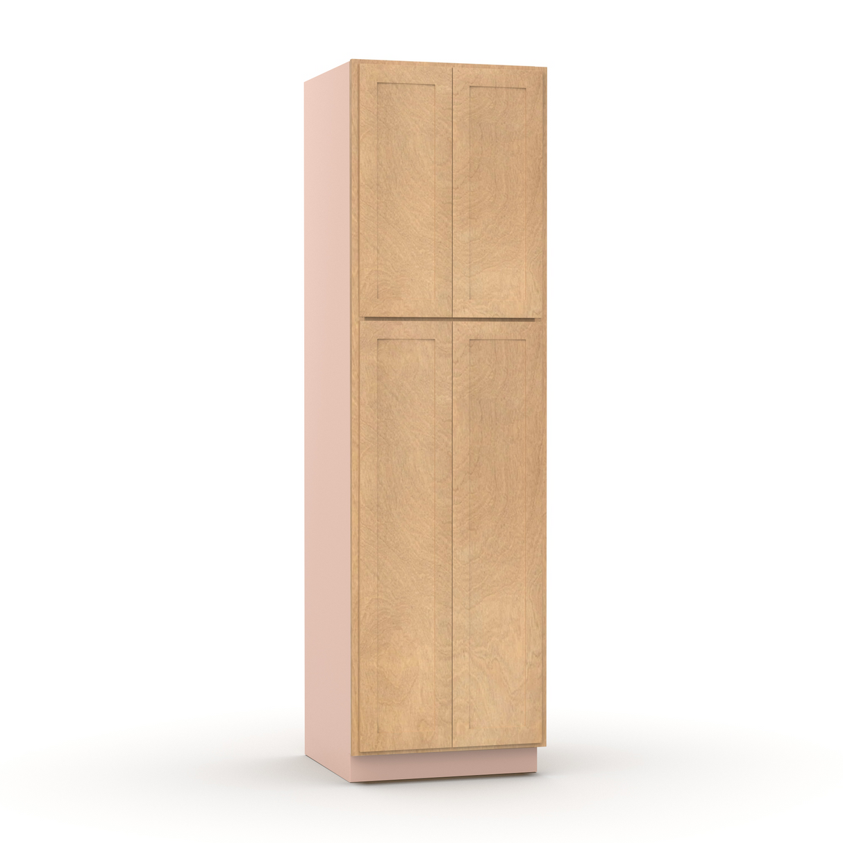 Liberty Shaker Karamel - 30 Inch Double Door Pantry Tall Cabinet - 30" Width x 84" Height x 24" Depth