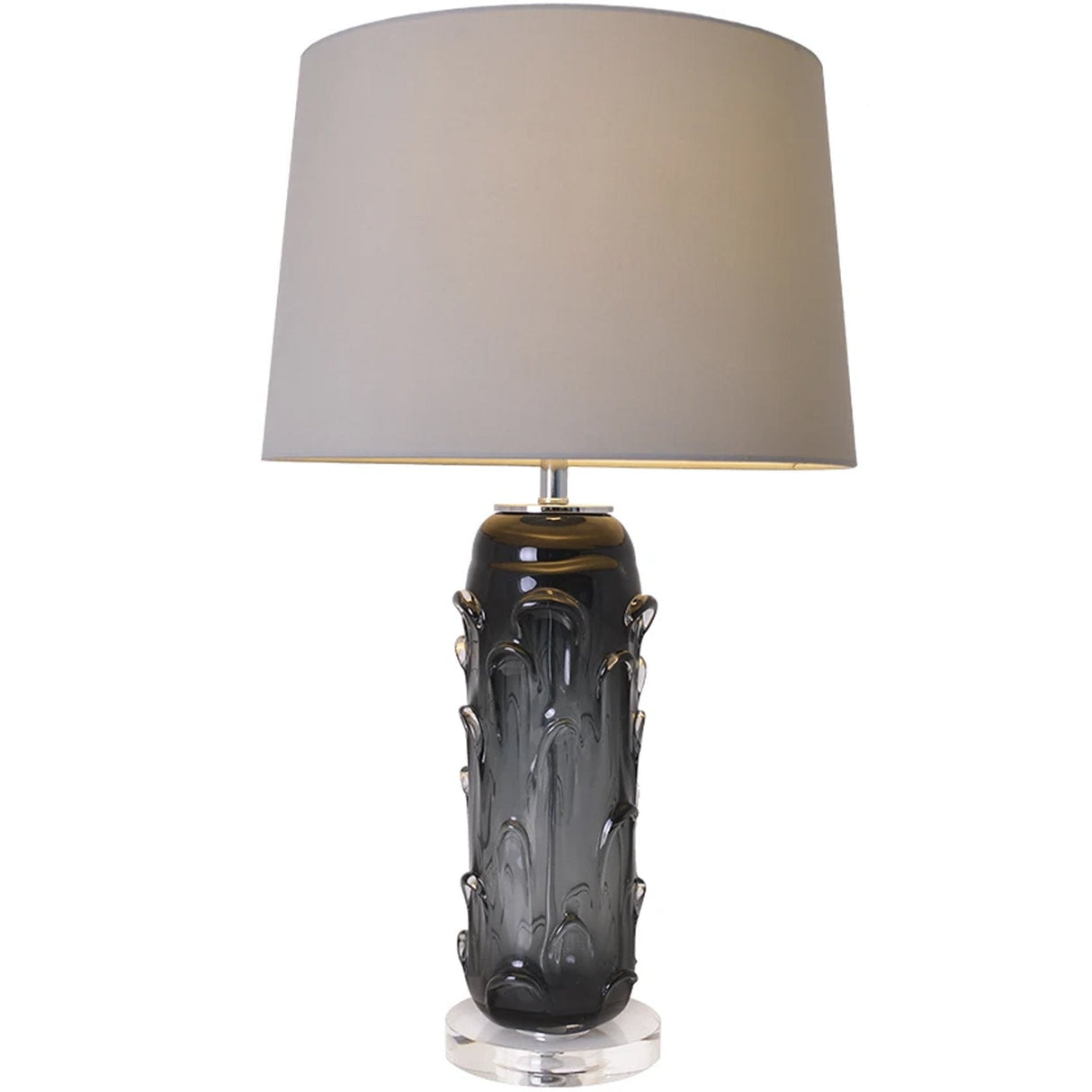 Jacinto Sculpted Translucent Glass Accent Table Lamp 27"