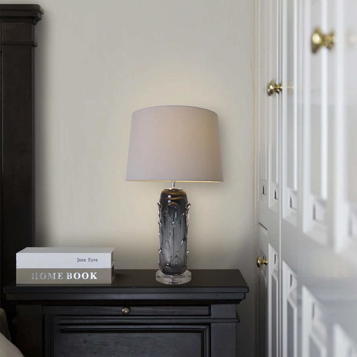 Jacinto Sculpted Translucent Glass Accent Table Lamp 27"