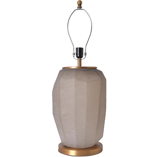 Lola Big Sculpted Glass Table Lamp 30" - Spiced Apricot/Chocolate Brown