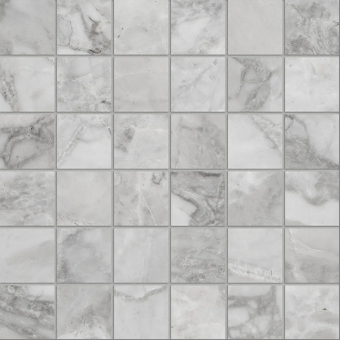 2 x 2 in Lumino Grigio Matte Glazed Porcelain Mosaic