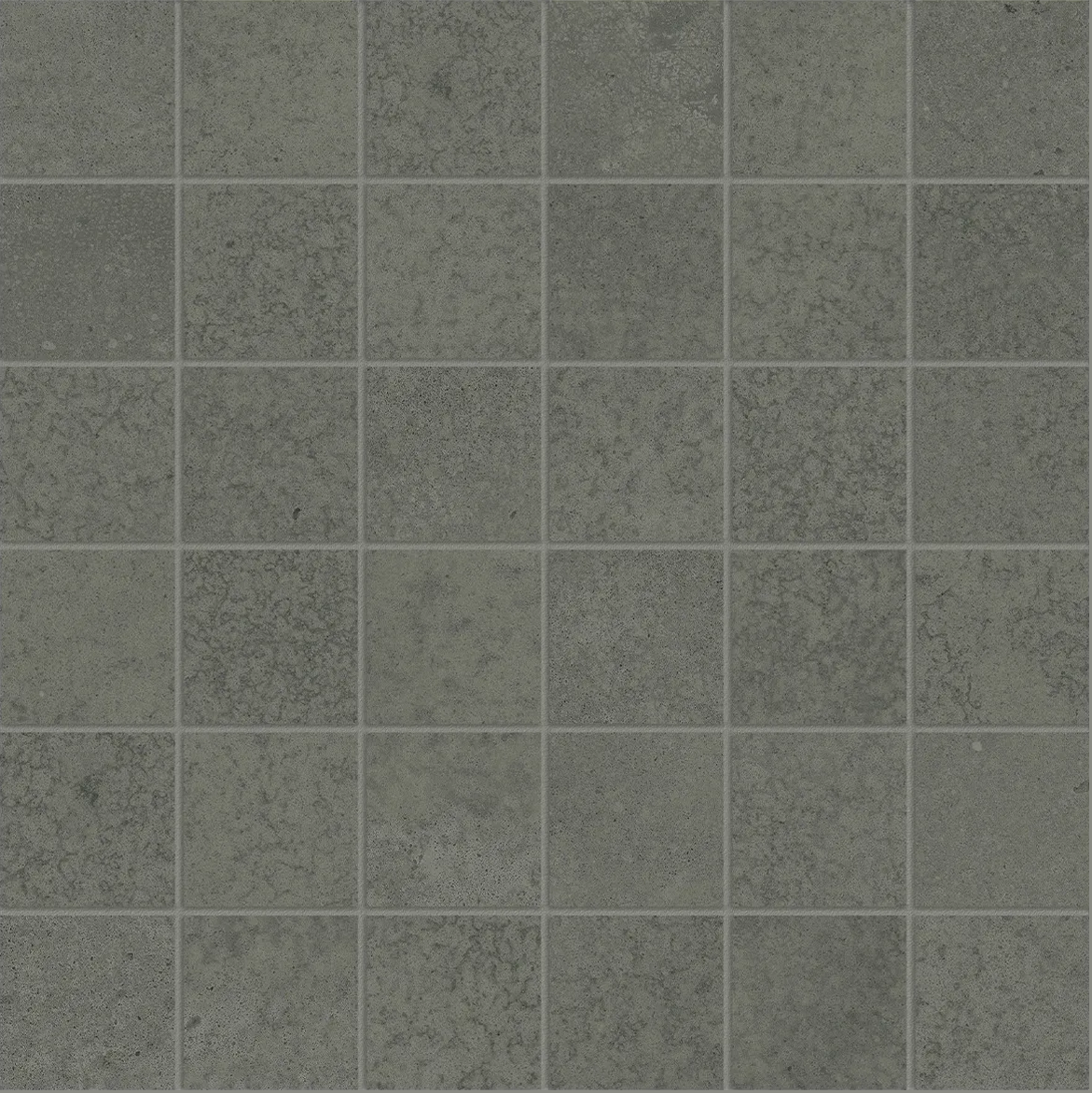 2 x 2 in Locale Carbon Matte Glazed Porcelain Mosaic