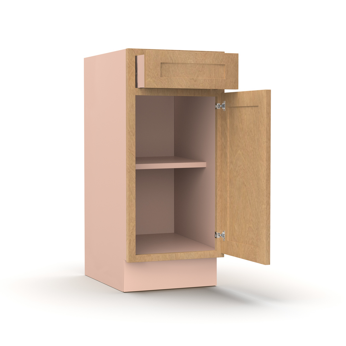 Liberty Shaker Karamel - 15 Inch Vanity Base Cabinet - 15" Width x 34.5" Height x 21" Depth