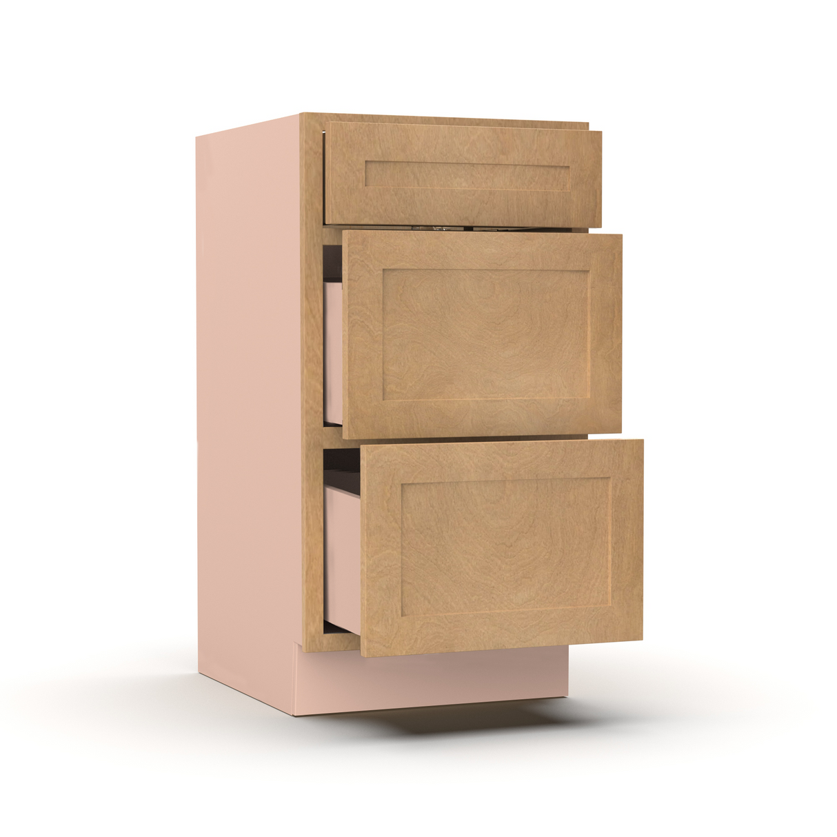 Liberty Shaker Karamel - 18 Inch Vanity Drawer Base Cabinet - 18" Width x 34.5" Height x 21" Depth