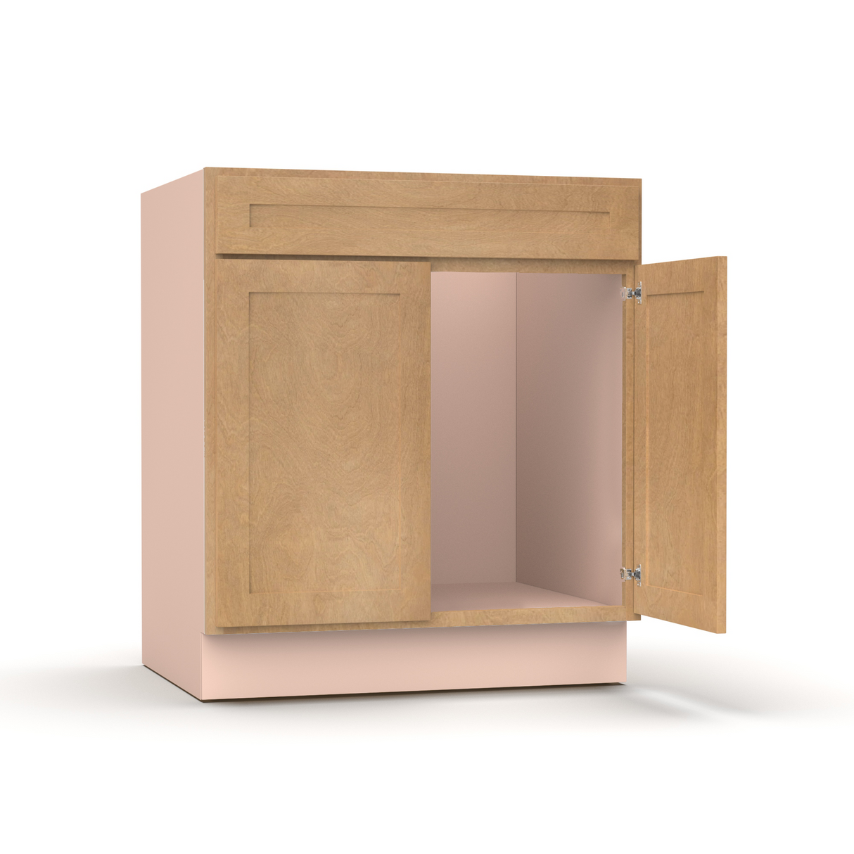 Liberty Shaker Karamel - 30 Inch Vanity Sink Base Cabinet - 30" Width x 34.5" Height x 21" Depth