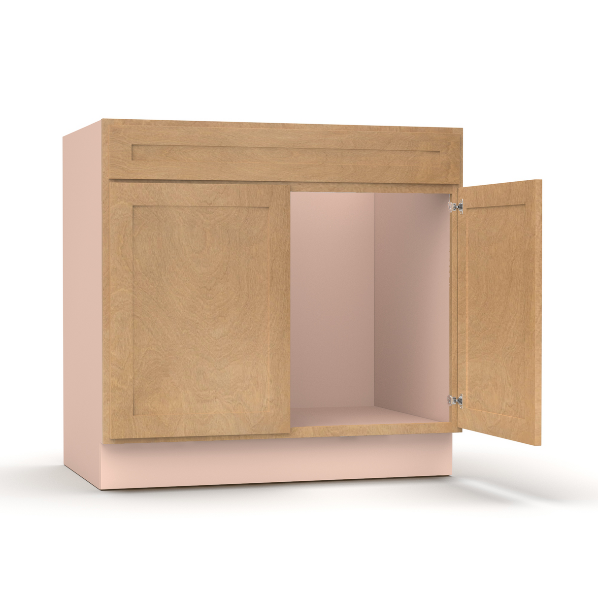 Liberty Shaker Karamel - 36 Inch Vanity Sink Base Cabinet - 36" Width x 34.5" Height x 21" Depth