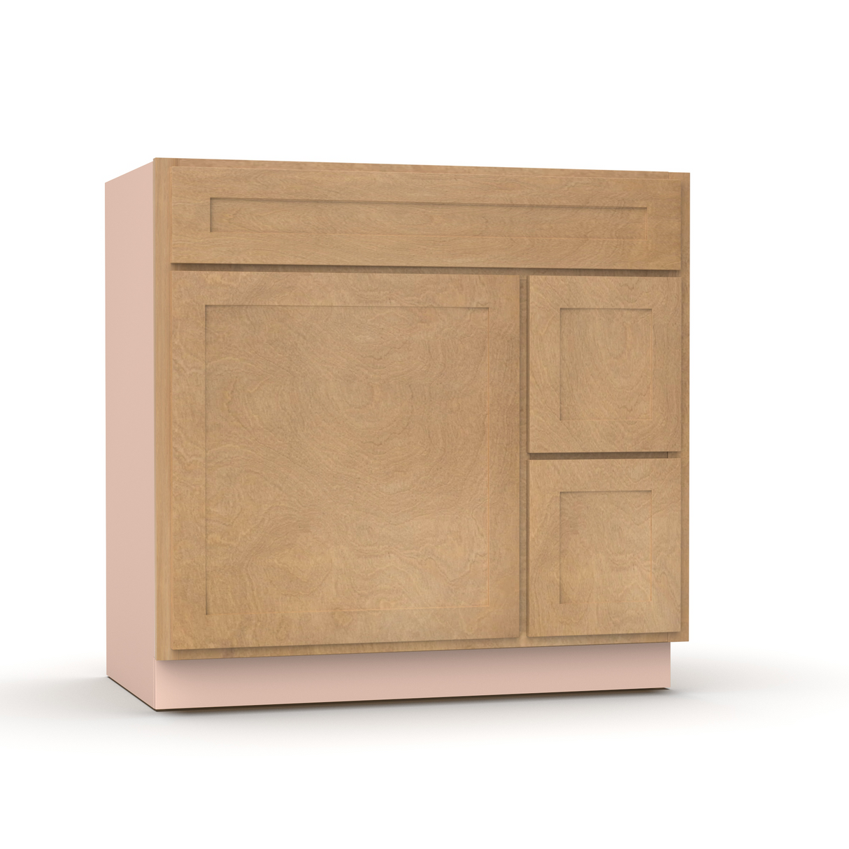 Liberty Shaker Karamel - 36 Inch Vanity Sink Drawer Base Cabinet - 36" Width x 34.5" Height x 21" Depth