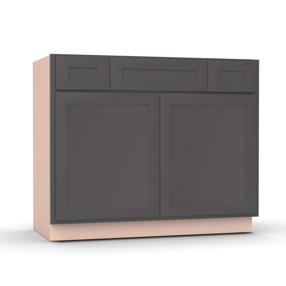 Liberty Shaker Grey - 42 Inch Vanity Consoles Cabinet - 42" Width x 34.5" Height x 21" Depth