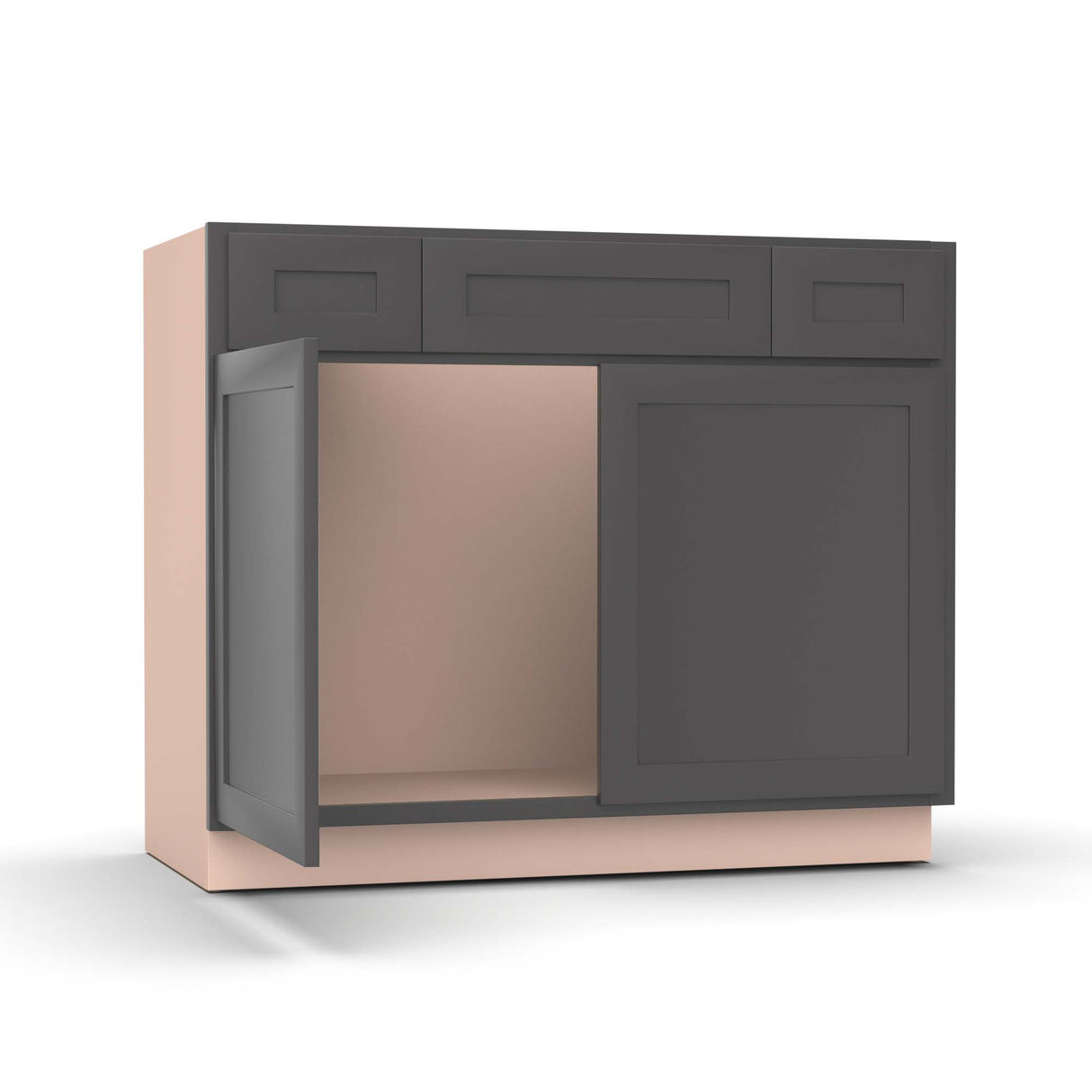 Liberty Shaker Grey - 42 Inch Vanity Consoles Cabinet - 42" Width x 34.5" Height x 21" Depth