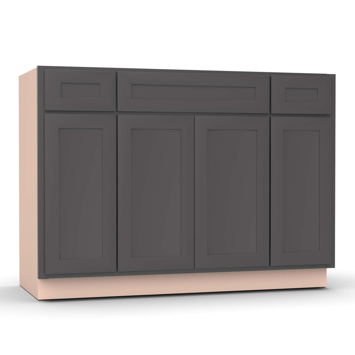 Liberty Shaker Grey - 48 Inch Vanity Consoles Cabinet - 48" Width x 34.5" Height x 21" Depth