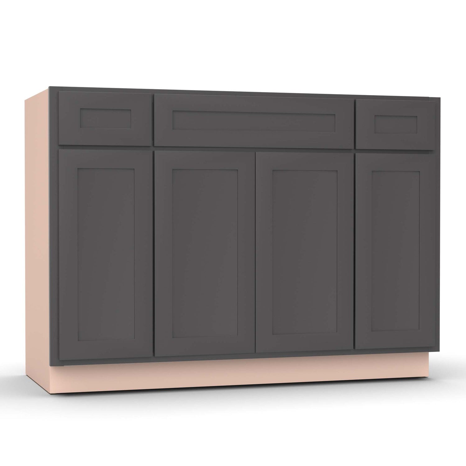 Liberty Shaker Grey - 48 Inch Vanity Consoles Cabinet - 48" Width x 34.5" Height x 21" Depth