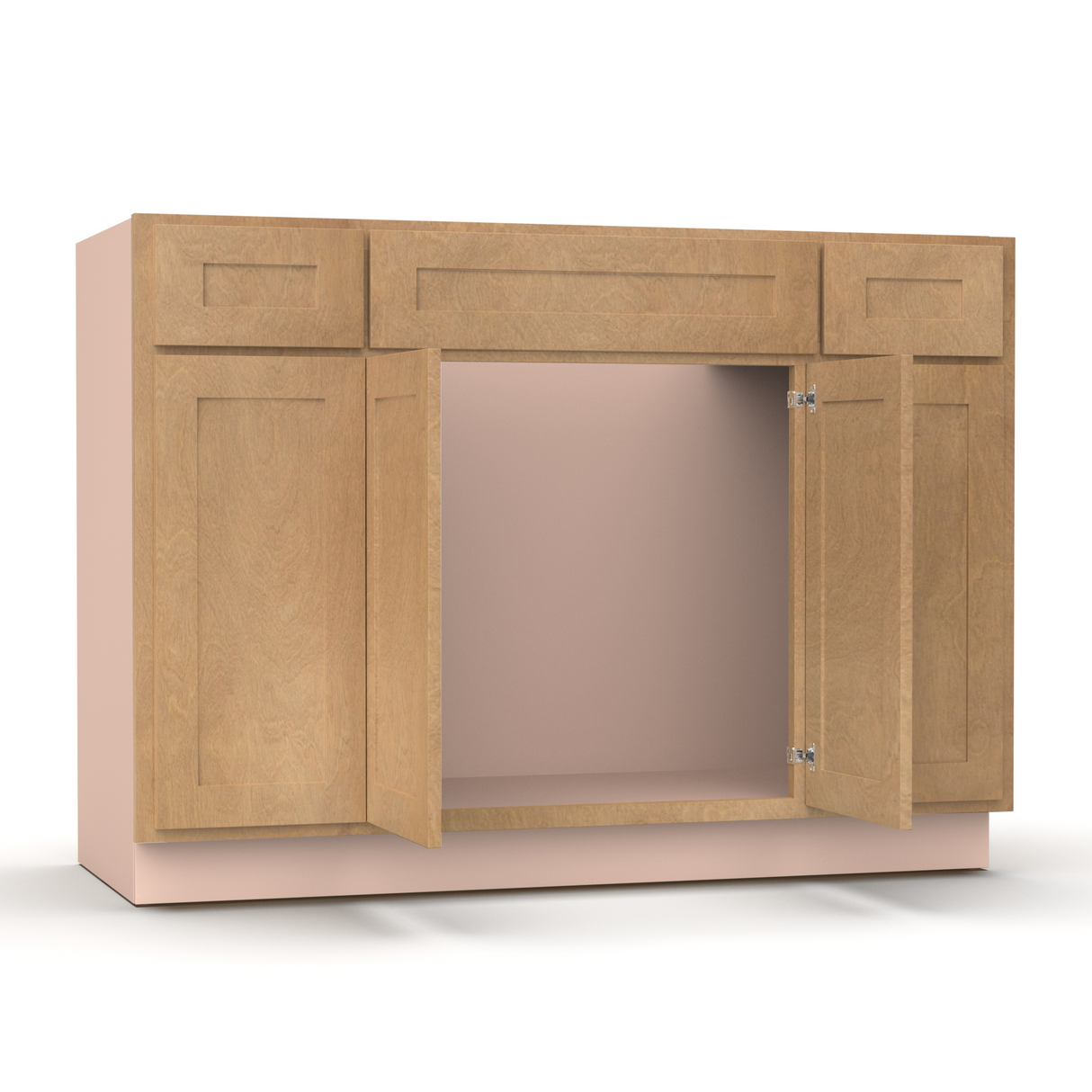 Liberty Shaker Karamel - 48 Inch Vanity Consoles Cabinet - 48" Width x 34.5" Height x 21" Depth