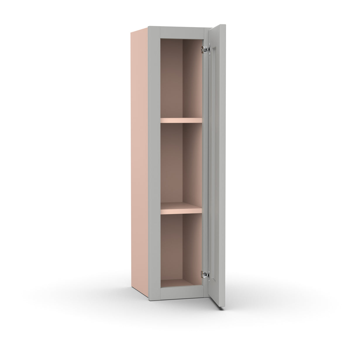 Liberty Shaker Ashen - 9 Inch Height Single Door Wall Cabinet - 09" Width x 36" Height x 12" Depth