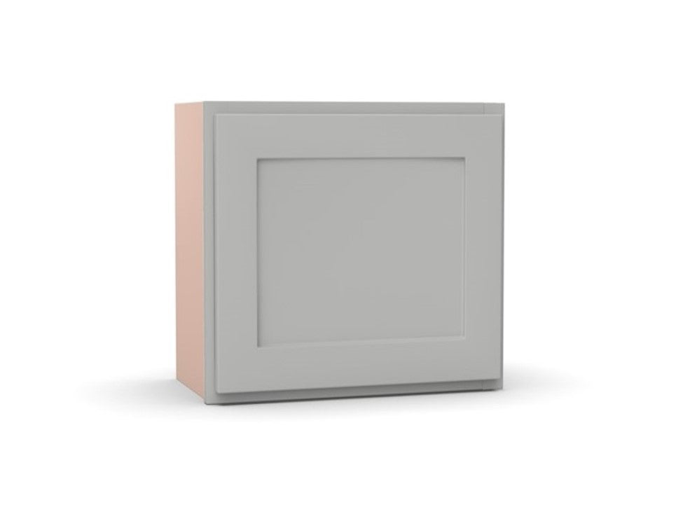 RTA - Liberty Shaker Ashen - Single Door Wall Cabinets - 12"W x 12"H x 12"D
