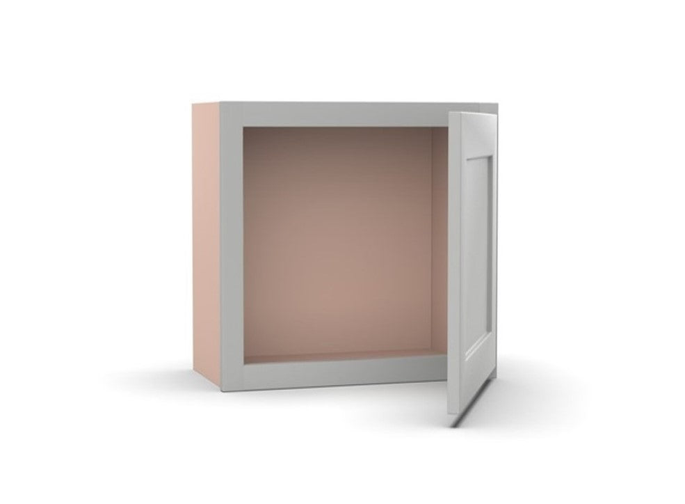 RTA - Liberty Shaker Ashen - Single Door Wall Cabinets - 12"W x 12"H x 12"D
