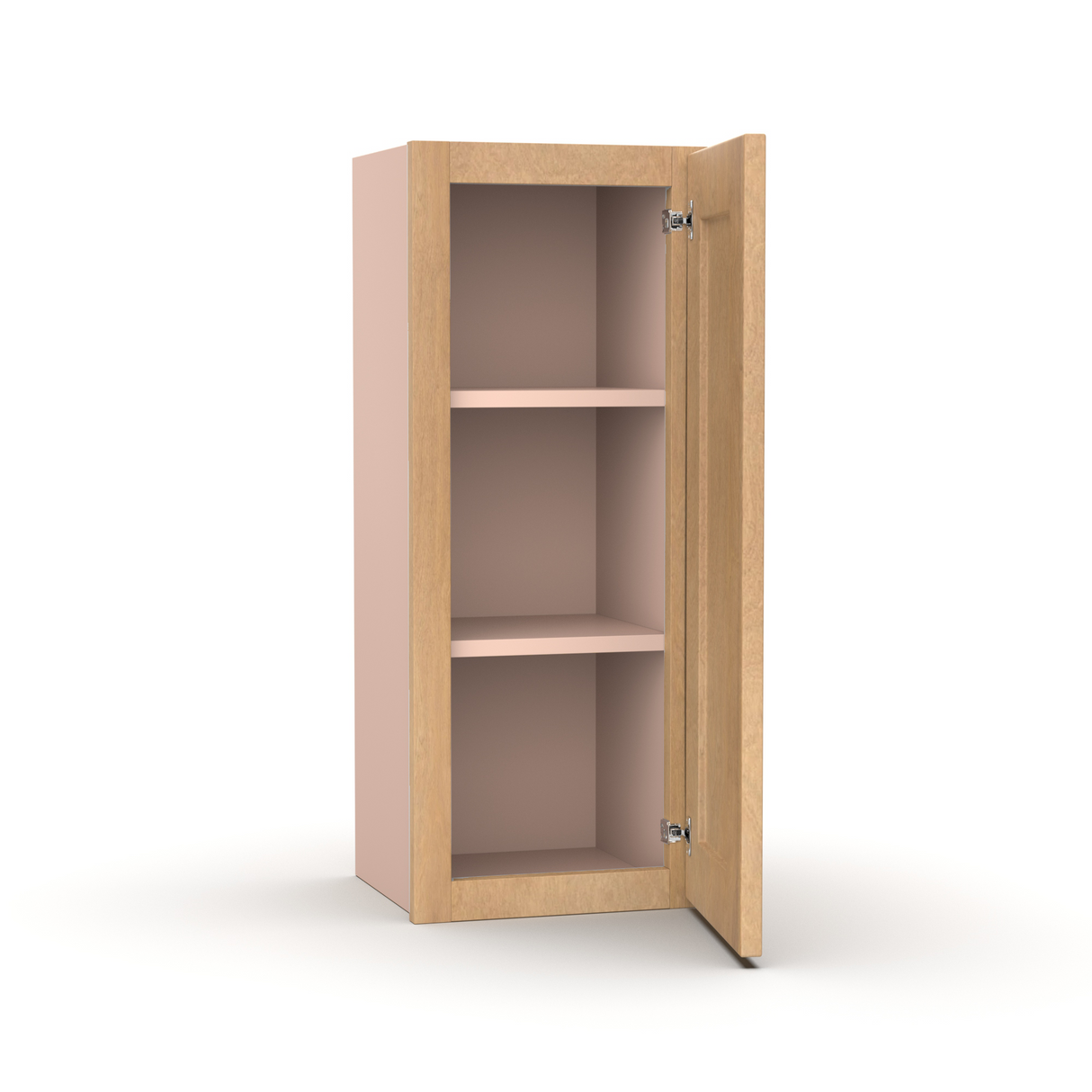 Liberty Shaker Karamel - 12 Inch Height Single Door Wall Cabinet - 12" Width x 30" Height x 12" Depth